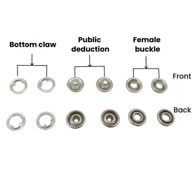 Metal 5-Claw Snap Button Set Colorful Snap Fasteners For Clothing, 100 Hollow + Pliers, 100 Solid + Pliers, 200 Solid + Pliers, 200 Solid + Pliers + Power Rod + Rubber Ring