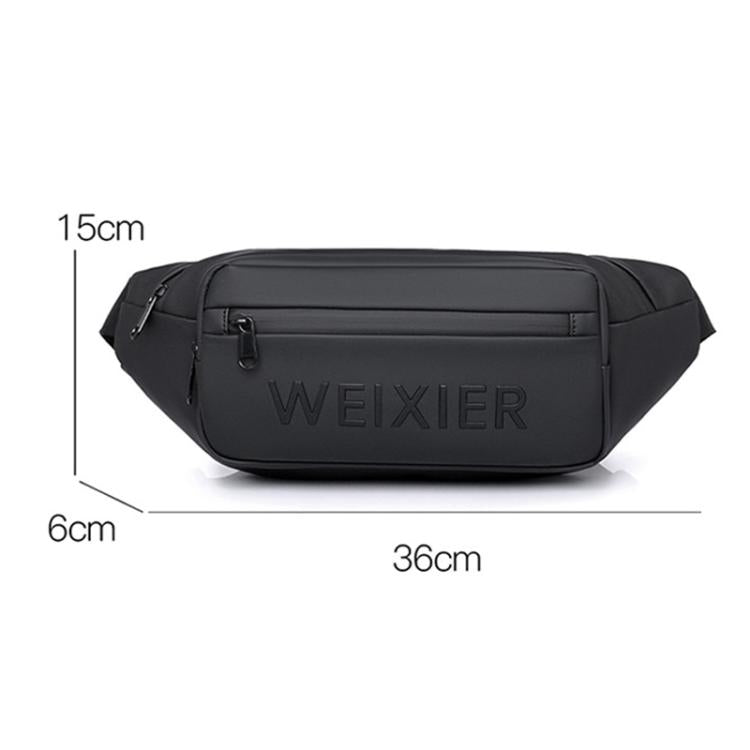 WEIXIER Y9581 Mens Sling Bag Waterproof Fanny Pack Crossbody Shoulder Chest Bag