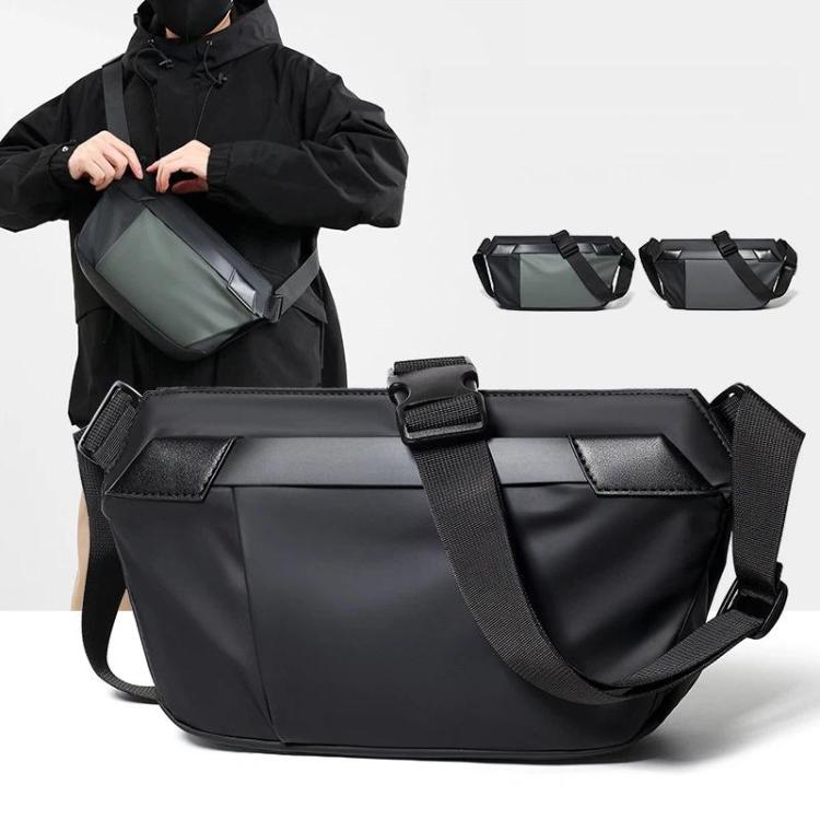 WEIXIER WD956 Men Waterproof Sling Bag Chest Shoulder Crossbody Bag Techwear Minimalist Waist Pack Fanny Pack