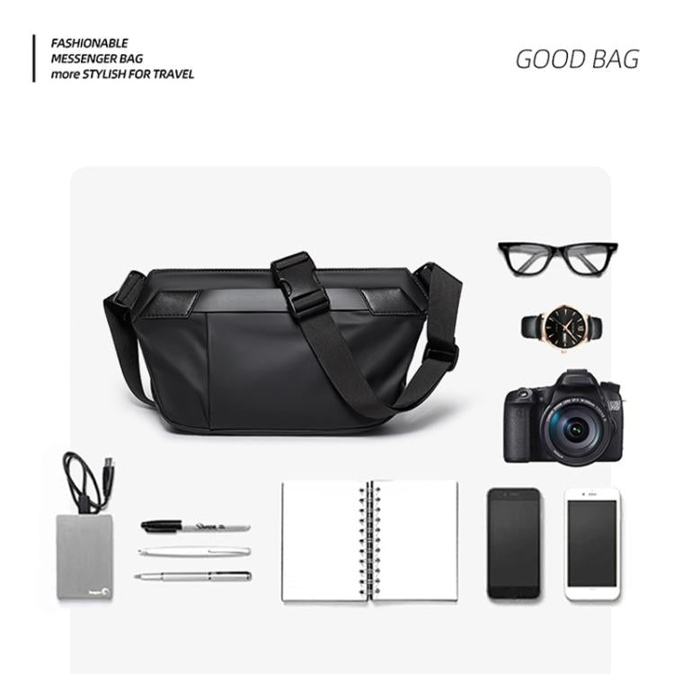 WEIXIER WD956 Men Waterproof Sling Bag Chest Shoulder Crossbody Bag Techwear Minimalist Waist Pack Fanny Pack