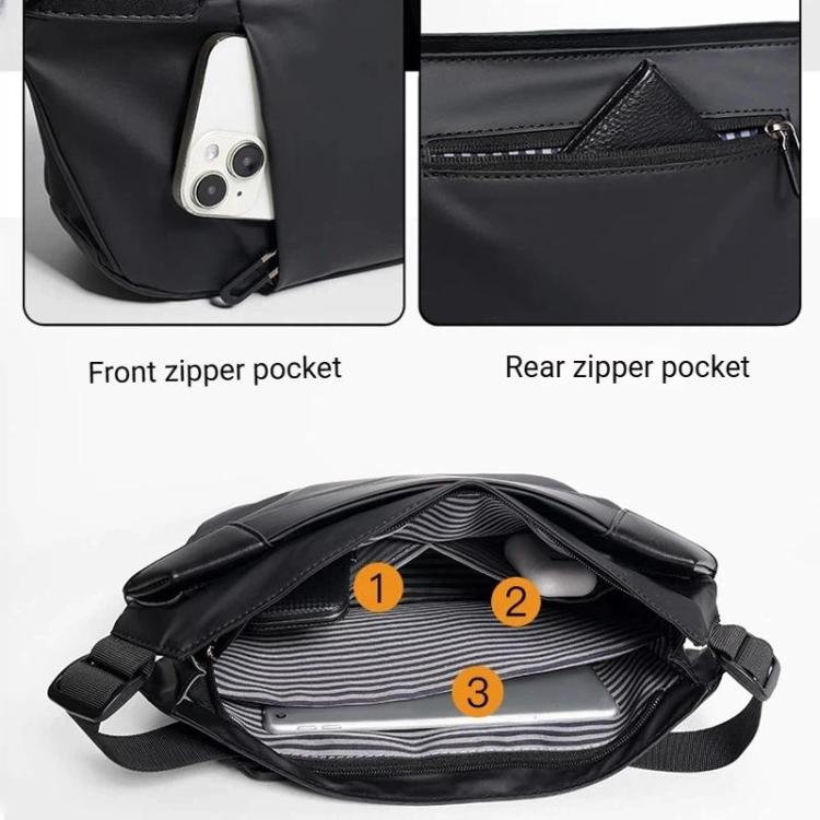 WEIXIER WD956 Men Waterproof Sling Bag Chest Shoulder Crossbody Bag Techwear Minimalist Waist Pack Fanny Pack