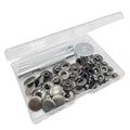 15mm Metal Snap Fastener Kit Clothing Buttons, 12sets Black, 12sets Silver, 12sets Gold, 12sets Bronze Green, 20sets Black, 20sets Gold, 20sets Silver, 20sets Bronze Green, 20sets 4 Colors