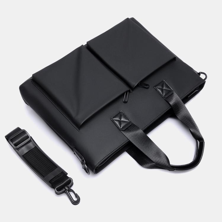 WEIXIER Men Briefcase Laptop Bag Waterproof Business Messenger Bag with Luggage Strap