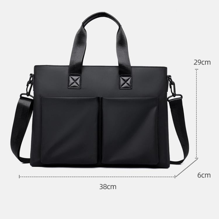 WEIXIER Men Briefcase Laptop Bag Waterproof Business Messenger Bag with Luggage Strap