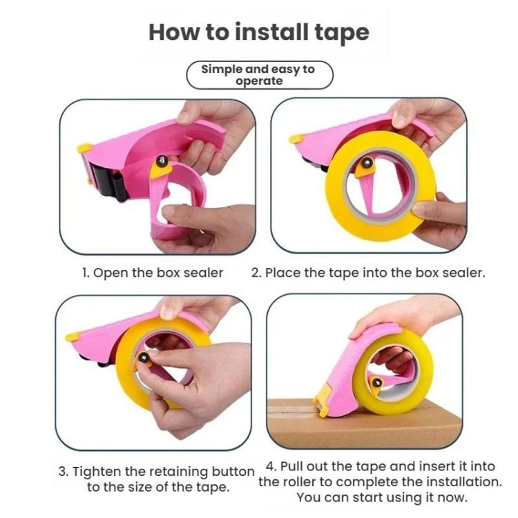 PROSUN Adjustable Width Tape Cutter Carton Sealing Tool