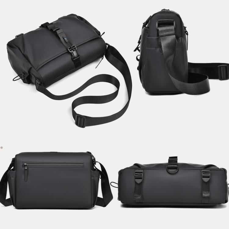WEIXIER WD5628 Men Sling Bag Large Capacity Chest Pack With Magnetic Buckle, Expandable Bottom For Tripod