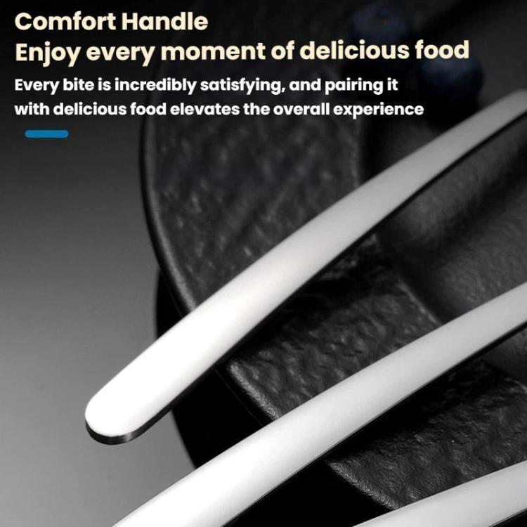 LsCook 304 Stainless Steel Salad Spoon Fork Instant Noodle Pasta Fork, Medium