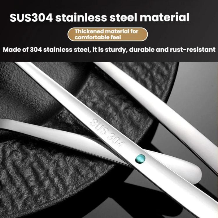 LsCook 304 Stainless Steel Salad Spoon Fork Instant Noodle Pasta Fork, Medium