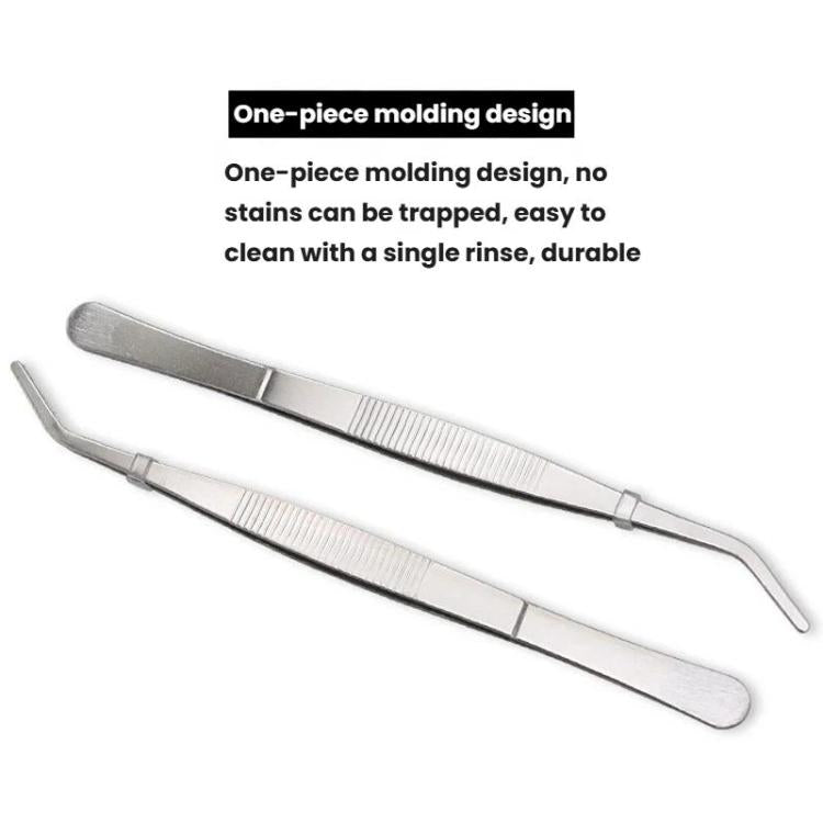 Extra Long Thick 401 Stainless Steel Tea Tongs Tea Tweezers, LsCook 20cm