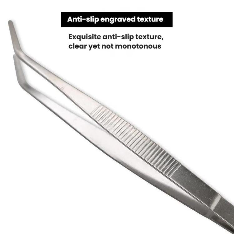 Extra Long Thick 401 Stainless Steel Tea Tongs Tea Tweezers, LsCook 20cm