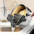 LsCook Silicone Pasta Strainer Wide Mouth Colander