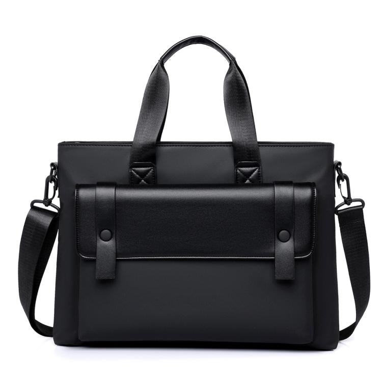 WEIXIER Mens Briefcase Laptop Bag 14 Inch Waterproof Business Messenger Bag Casual Tote Handbag with Luggage Strap