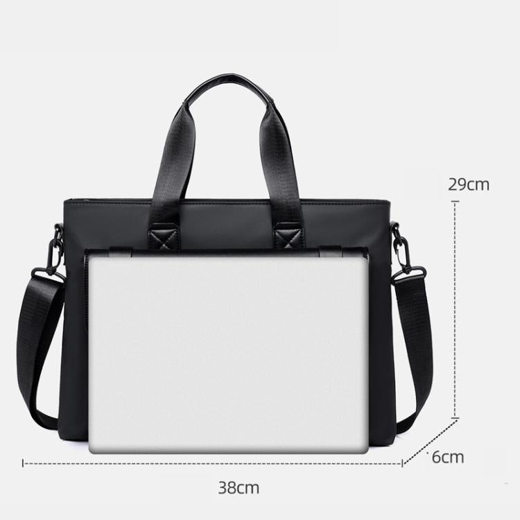 WEIXIER Mens Briefcase Laptop Bag 14 Inch Waterproof Business Messenger Bag Casual Tote Handbag with Luggage Strap
