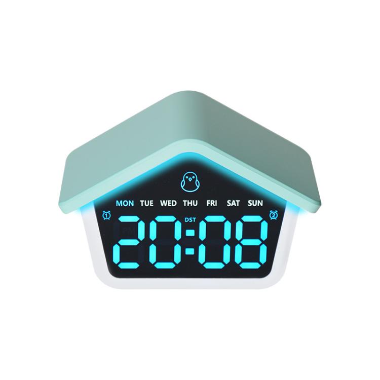 Atmosphere Cabin Digital Alarm Clock With 8-Color Night Light LED Desktop Clock With Snooze, DST, Adjustable Brightness