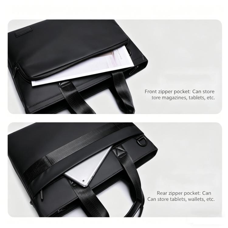 WEIXIER  WD5667 Expandable Laptop Briefcase for Men 15.6 Inch Water Resistant Business Messenger Bag