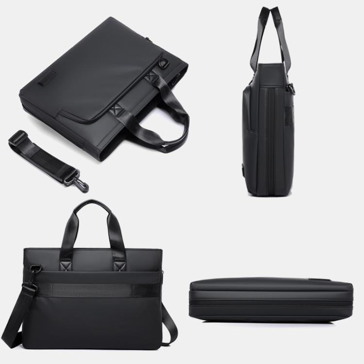WEIXIER  WD5667 Expandable Laptop Briefcase for Men 15.6 Inch Water Resistant Business Messenger Bag