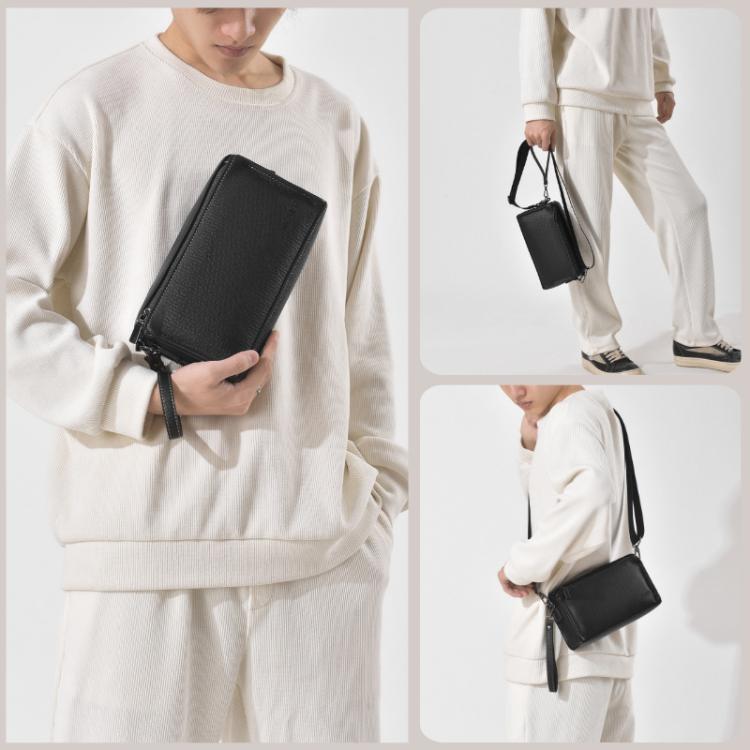WEIXIER W133  Mens Small Crossbody Bag Versatile Messenger Clutch with 6 Card Slots for Travel & Daily Use
