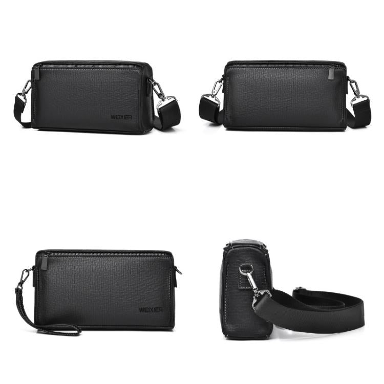 WEIXIER W133  Mens Small Crossbody Bag Versatile Messenger Clutch with 6 Card Slots for Travel & Daily Use