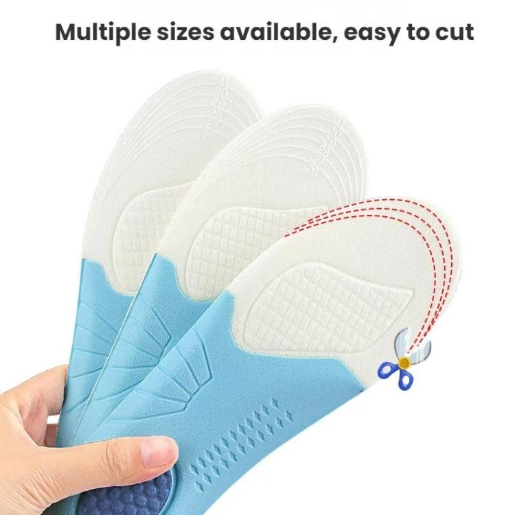 Soft Shock-Absorbing Non-Slip Wear-Resistant Customizable Sports Insoles, 20-25, 26-31, 30-33, 34-37