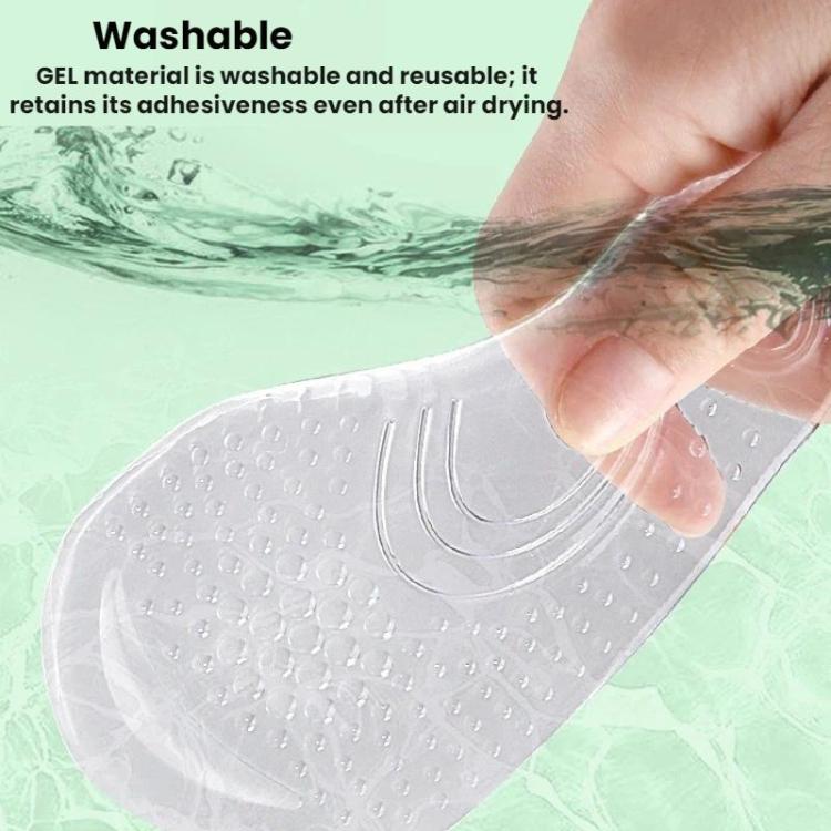 Arch Support Insole Silicone Anti-slip Shock-absorbing Soft Half-Insole