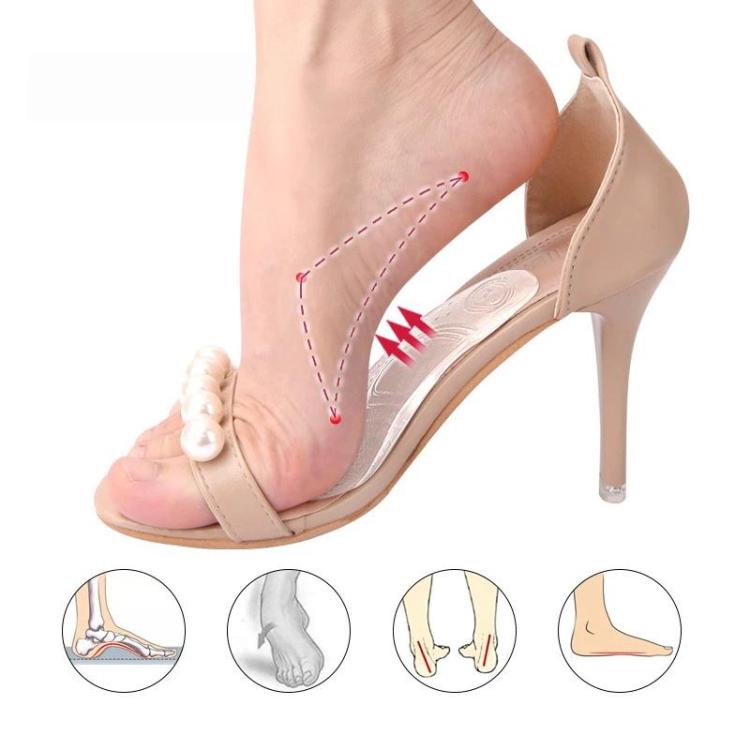 Arch Support Insole Silicone Anti-slip Shock-absorbing Soft Half-Insole