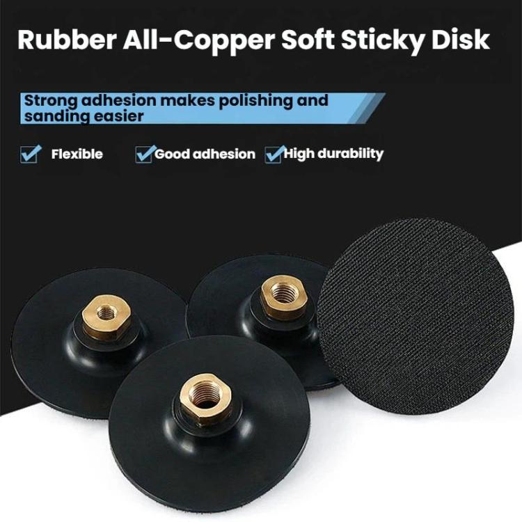 Flexible Bendable Rubber Grinding Head Soft-Joint Angle Grinder Adhesive Disc, 3 inch 8cm M10, 3 inch 8cm M14, 3 inch 8cm M16, 4 inch 10cm M10, 4 inch 10cm M14, 4 inch 10cm M16