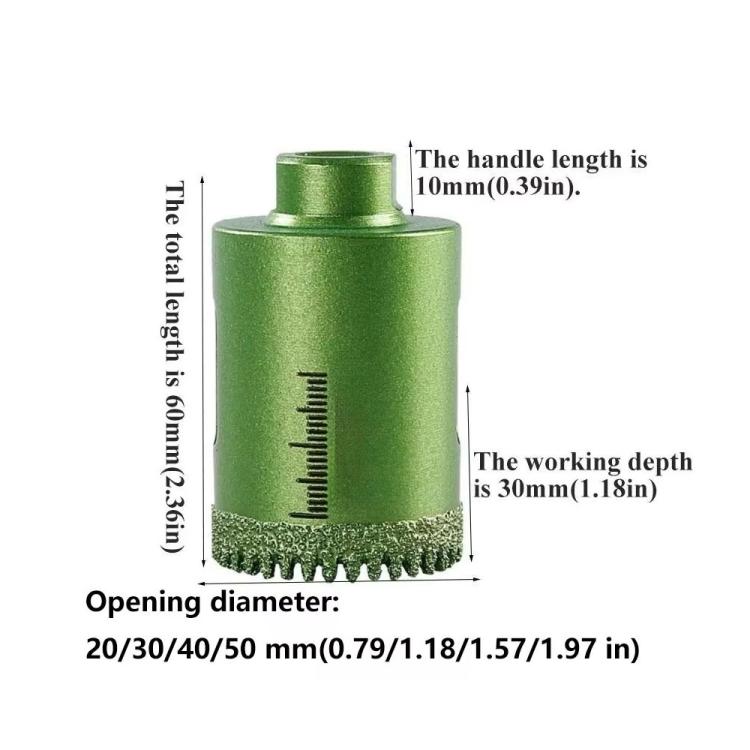 Serrated Hole Saw Tile Drill Bit, 20mm, 25mm, 30mm, 35mm, 40mm, 42mm, 45mm, 50mm, 55mm, 60mm