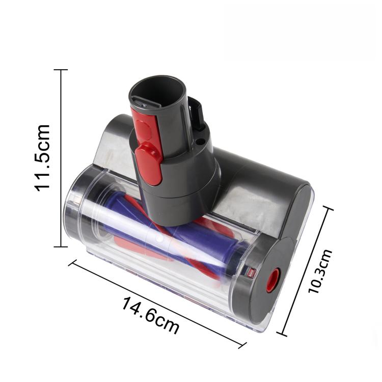 Dust Mite Removal Brush Head With Light for Dyson V7 V8 V10 V11 V15 Cordless Vacuum Cleaner Anti-Tangle Mini Motorized Tool