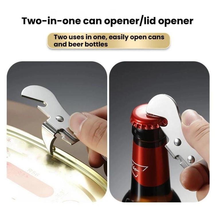 LsCook 420 Stainless Steel Can Opener Compact Bottle Opener