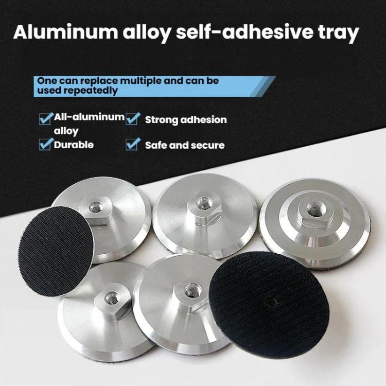 Wet Grinding Discs With Adhesive Backing Aluminum Alloy Suction Cup Self-Adhesive Trays Angle Grinder Heads, 3mm Thickness 3 inch 8cm M10 Hole, 3mm Thickness 3 inch 8cm M14 Hole, 3mm Thickness 4 inch 10cm M10 Hole, 3mm Thickness 4 inch 10cm M14 Hole   ...