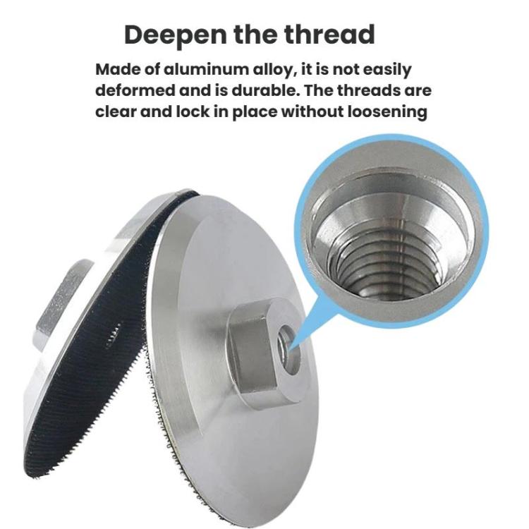 Wet Grinding Discs With Adhesive Backing Aluminum Alloy Suction Cup Self-Adhesive Trays Angle Grinder Heads, 3mm Thickness 3 inch 8cm M10 Hole, 3mm Thickness 3 inch 8cm M14 Hole, 3mm Thickness 4 inch 10cm M10 Hole, 3mm Thickness 4 inch 10cm M14 Hole   ...