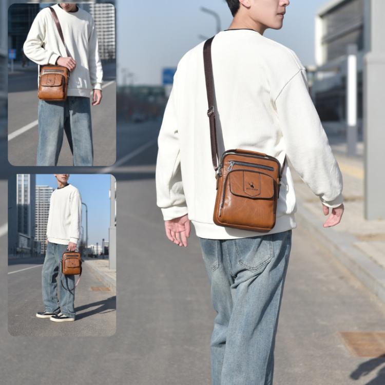WEIXIER D1105 Men Business Shoulder Bag Retro Commuter Casual Handbag
