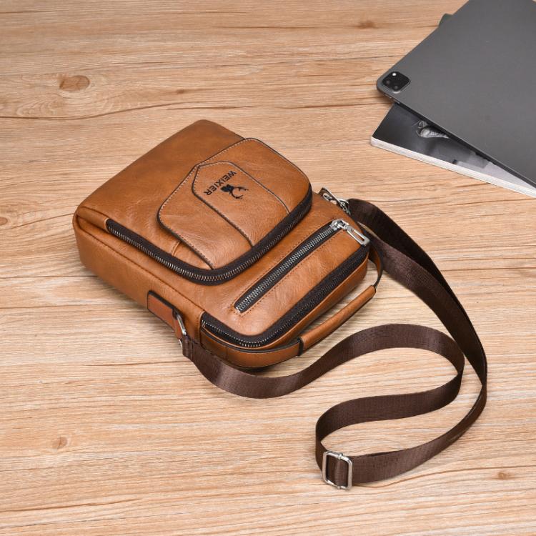 WEIXIER D1105 Men Business Shoulder Bag Retro Commuter Casual Handbag