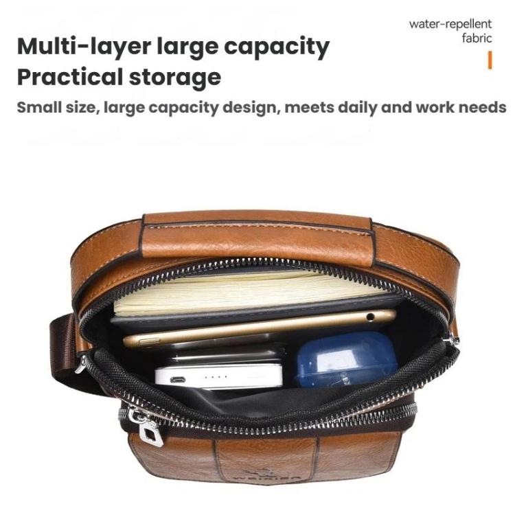 WEIXIER D1105 Men Business Shoulder Bag Retro Commuter Casual Handbag
