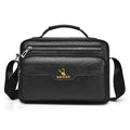 WEIXIER D1108 Men Business Retro Shoulder Bag Large Capacity Casual Waterproof PU Crossbody Bag