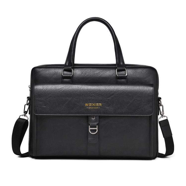 WEIXIER T665 Men Vintage Business Tote Bag Large Capacity Waterproof Laptop Bag