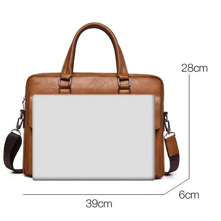 WEIXIER T665 Men Vintage Business Tote Bag Large Capacity Waterproof Laptop Bag