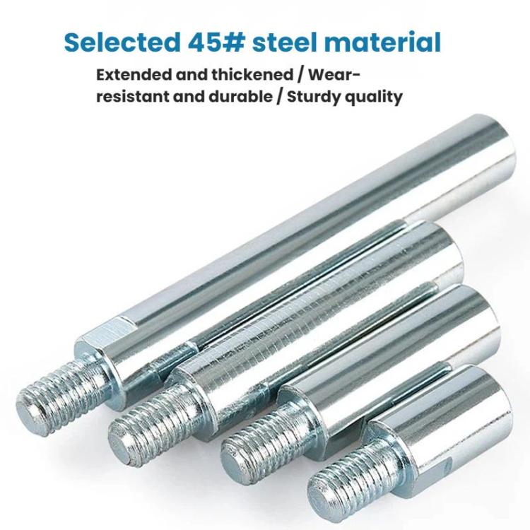 M10 To M10 Angle Grinder Extension Shaft Drilling Grinding Polishing Screw Shaft, 4cm, 6cm, 8cm, 14cm