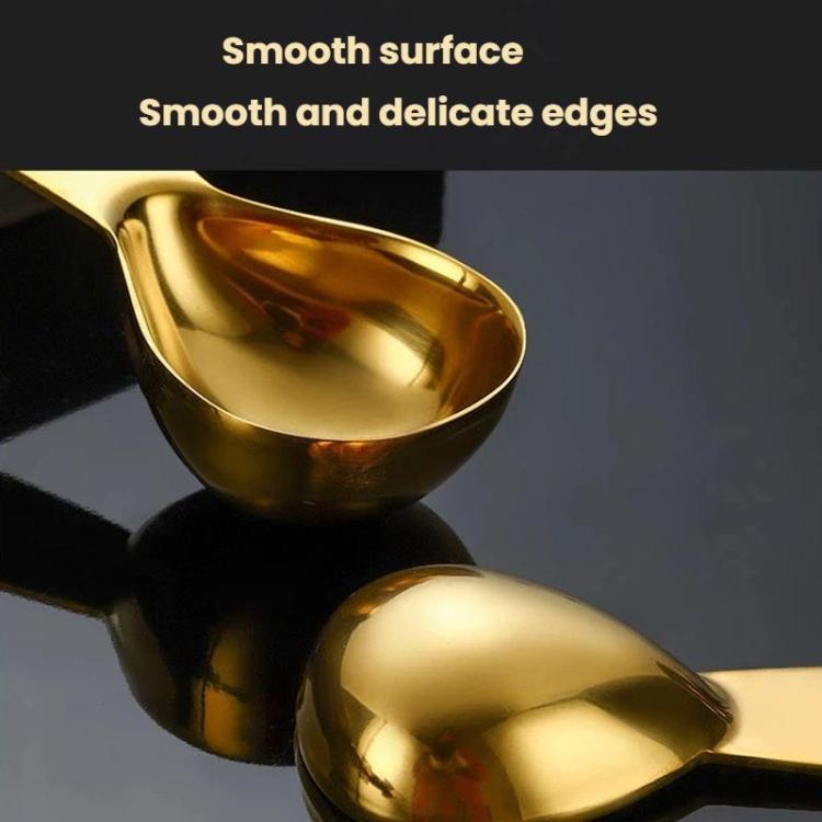15ml 304 Stainless Steel Thickened Coffee Spoon With Scale Measuring Bean Spoon, 15ml