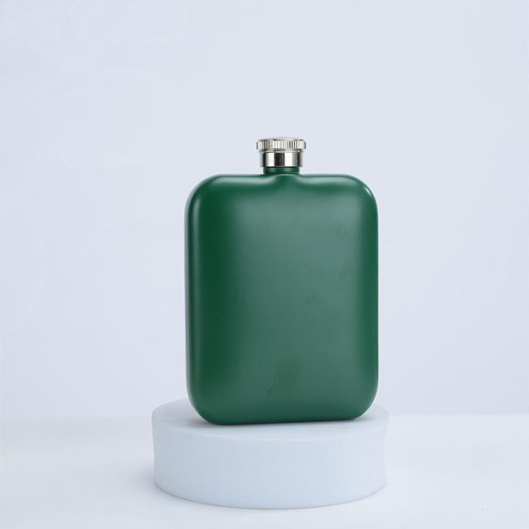6 oz Hip Flask for Liquor for Men & Women 304 Stainless Steel Leakproof Pocket Flask with Screw Cap Portable Alcohol Whiskey Flask