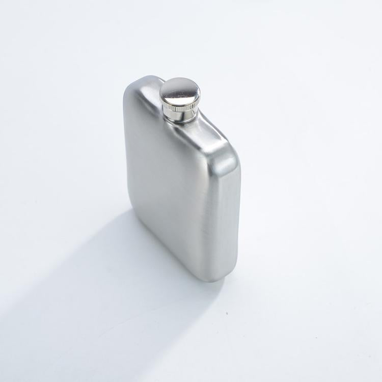 6 oz Hip Flask for Liquor for Men & Women 304 Stainless Steel Leakproof Pocket Flask with Screw Cap Portable Alcohol Whiskey Flask