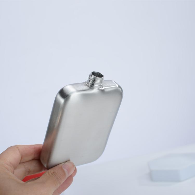 6 oz Hip Flask for Liquor for Men & Women 304 Stainless Steel Leakproof Pocket Flask with Screw Cap Portable Alcohol Whiskey Flask