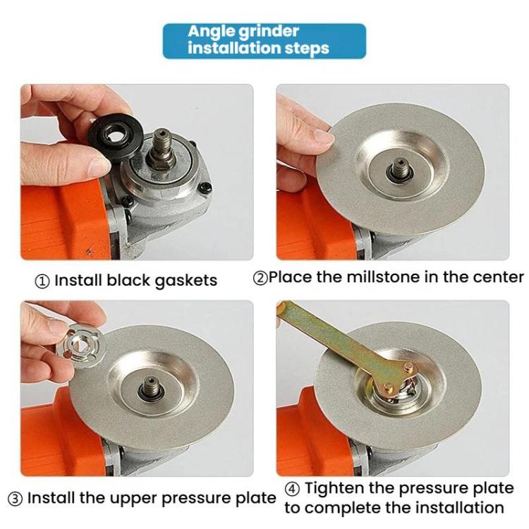 Electroplated Emery Grinding Disc Angle Grinder Grinding Wheel Blade, Coarse Grinding 400 Mesh, Fine Grinding 600 Mesh, Fine Grinding 800 Mesh