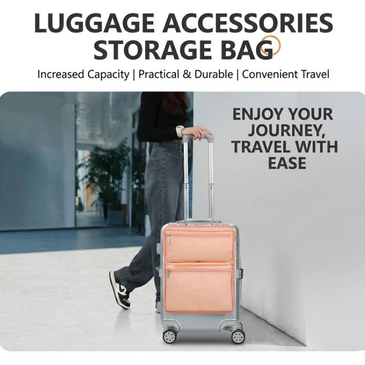 BUBM Luggage Attachment Organizer Bag Multifunctional Travel Bag External Laptop Sleeve for 16 inch Notebook