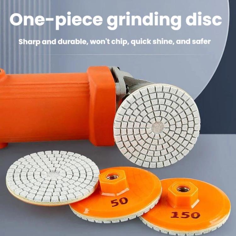 3 inch 8cm One-piece Diamond Dry Grinding Disc Tile Edge Grinding Disc, 50, 150, 300, 500, 1000