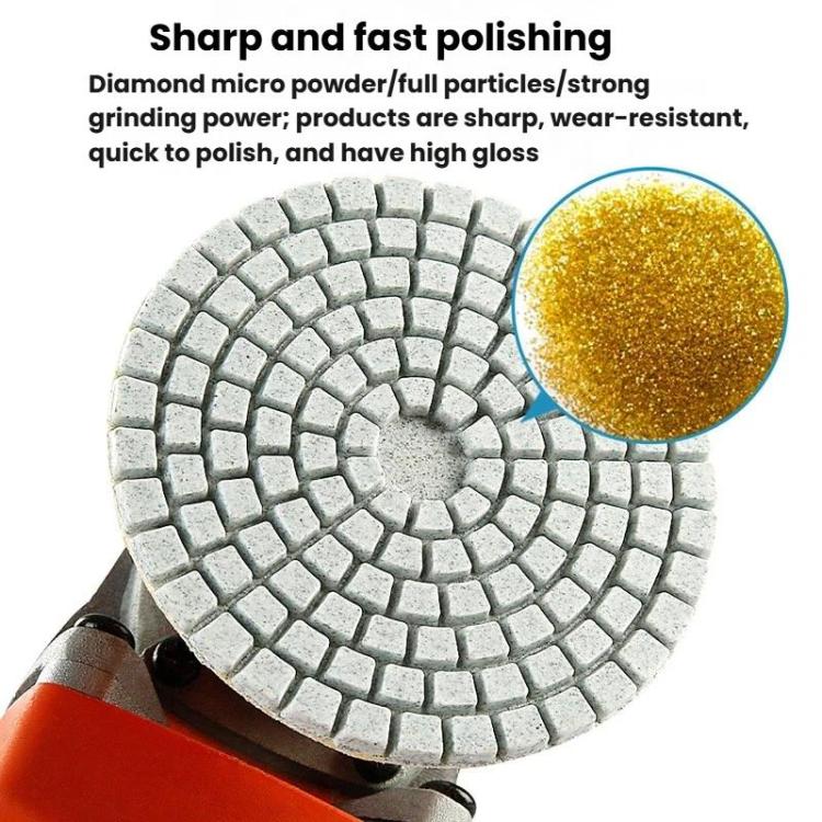 3 inch 8cm One-piece Diamond Dry Grinding Disc Tile Edge Grinding Disc, 50, 150, 300, 500, 1000