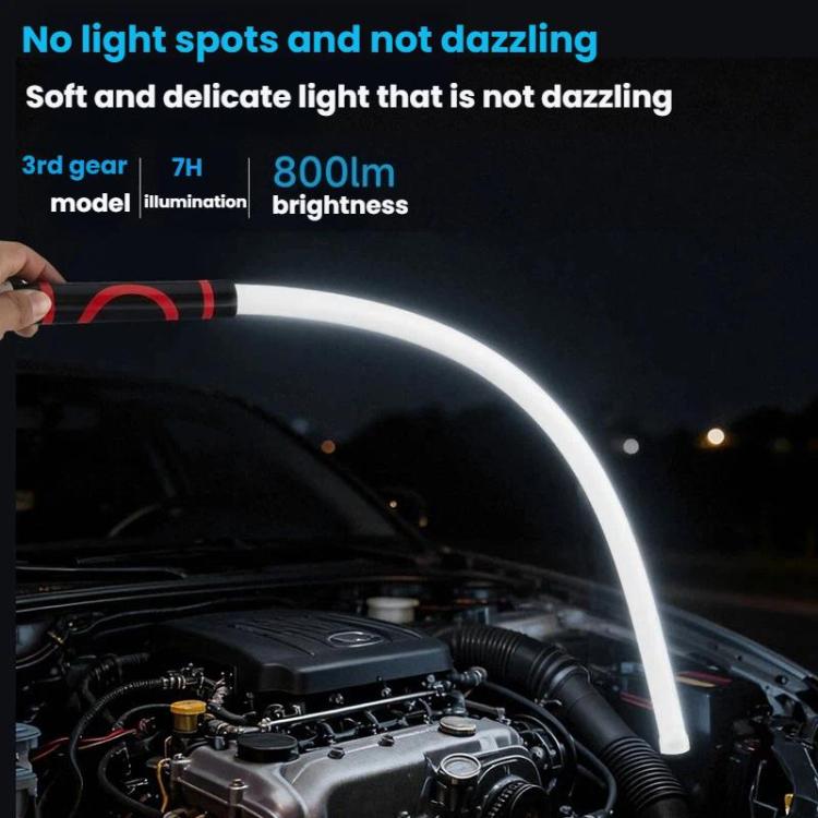 73cm Multifunctional Flexible Convenient LED Light Strip Home Auto Repair Outdoor Flashlight Lighting Tool, Orange