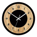 Wooden Round Analog-Digital Wall Clock 3D Decorative Home Wall Clock, 30cm, 34cm