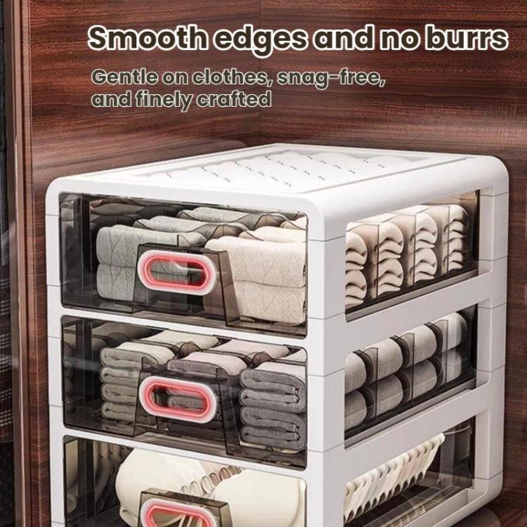 Large-Capacity Drawer-Style Underwear Sock Organizer Storage Box, No Grid Space, 10 Grid Spaces, 15 Grid Spaces, No Grid Space + 10 Grid Spaces, No Grid Space + 15 Grid Spaces, 10 Grid Spaces + 15 Grid Spaces                                            ...