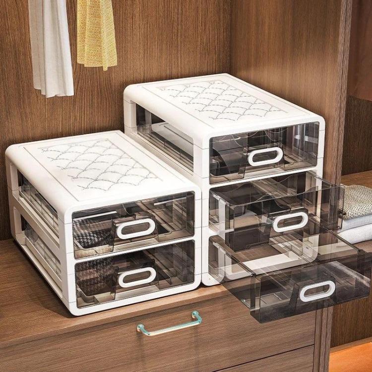 Large-Capacity Drawer-Style Underwear Sock Organizer Storage Box, No Grid Space, 10 Grid Spaces, 15 Grid Spaces, No Grid Space + 10 Grid Spaces, No Grid Space + 15 Grid Spaces, 10 Grid Spaces + 15 Grid Spaces                                            ...